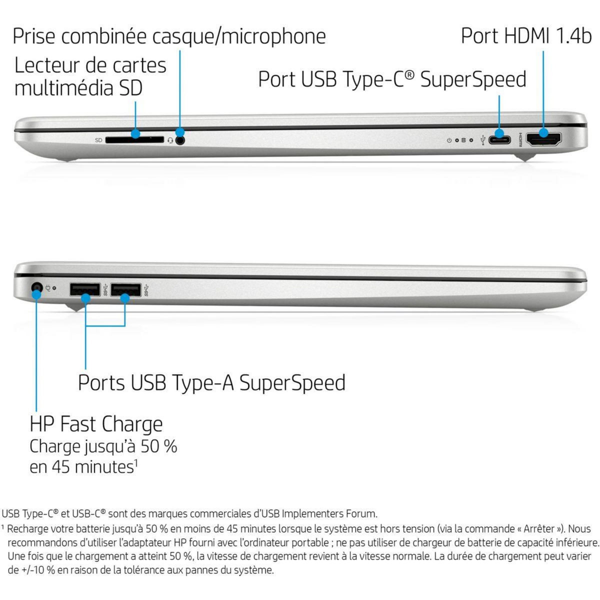 HP Ordinateur portable 15s-eq2115nf