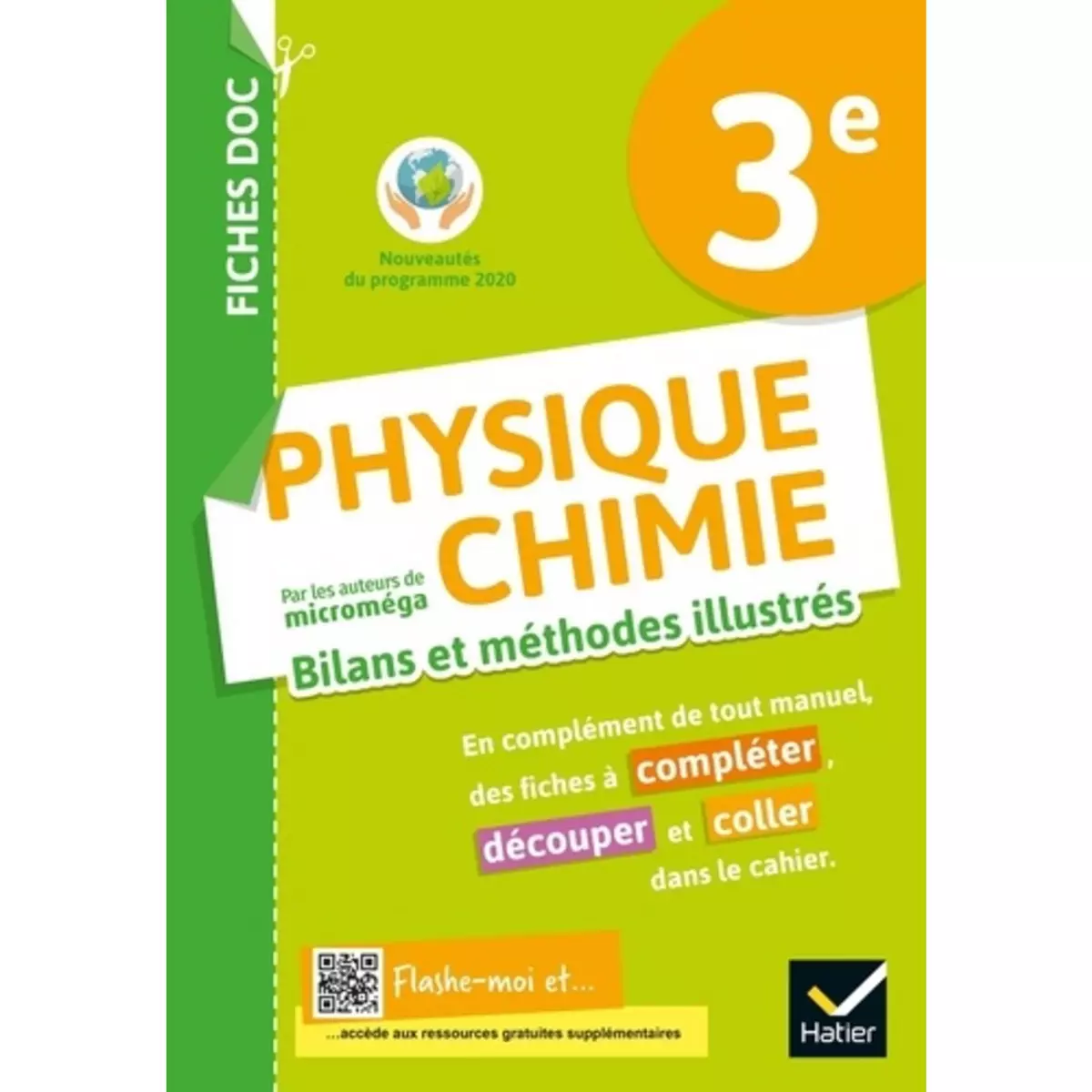  PHYSIQUE CHIMIE 3E FICHES DOC. CAHIER DE L'ELEVE, EDITION 2021, Daujean Christophe