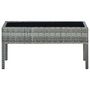 Voir la diapositive 2 : VIDAXL Table de jardin Gris 75x40x37 cm Resine tressee
