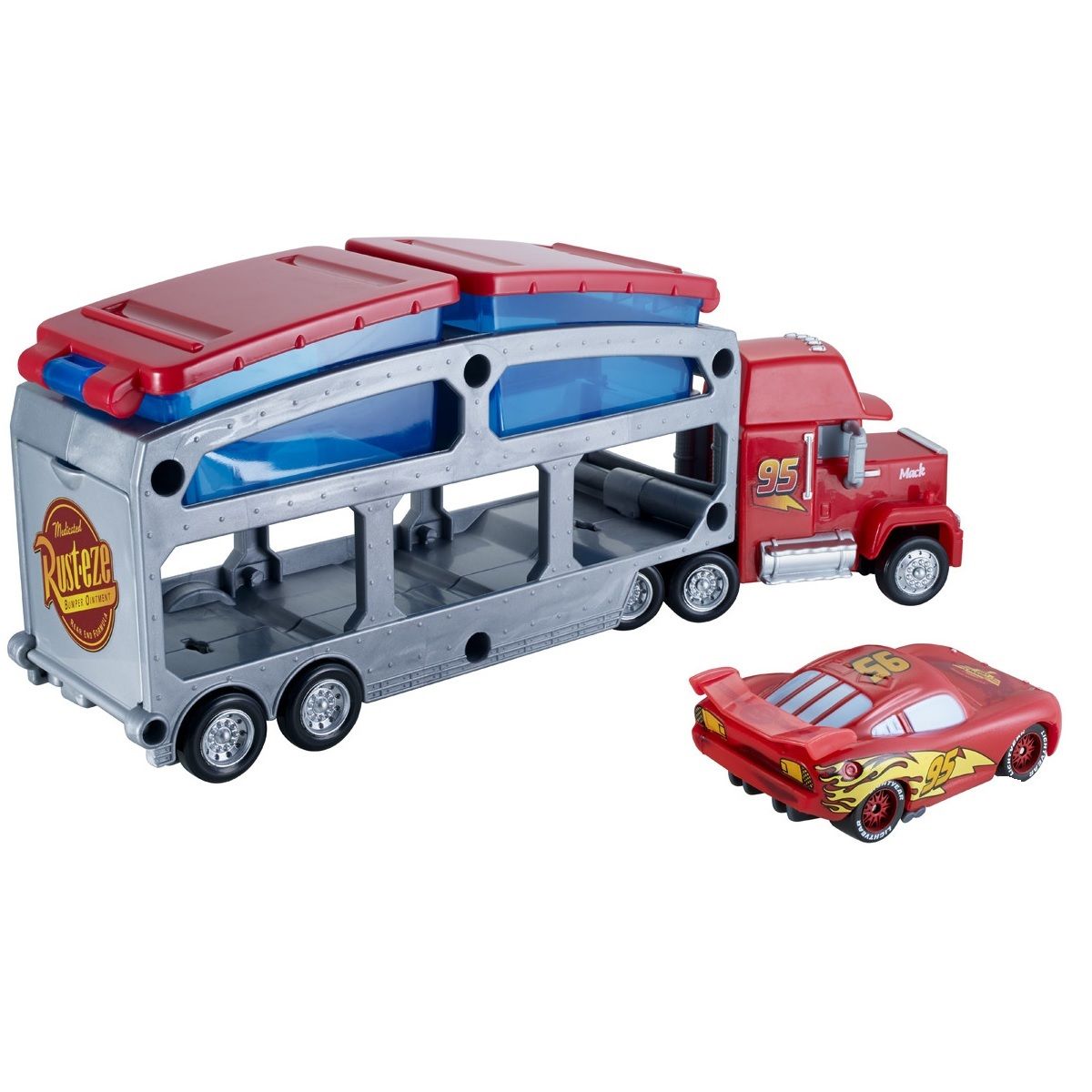 CARS Mattel Véhicule Mack et Flash Mcqueen changent de couleur - Cars 
