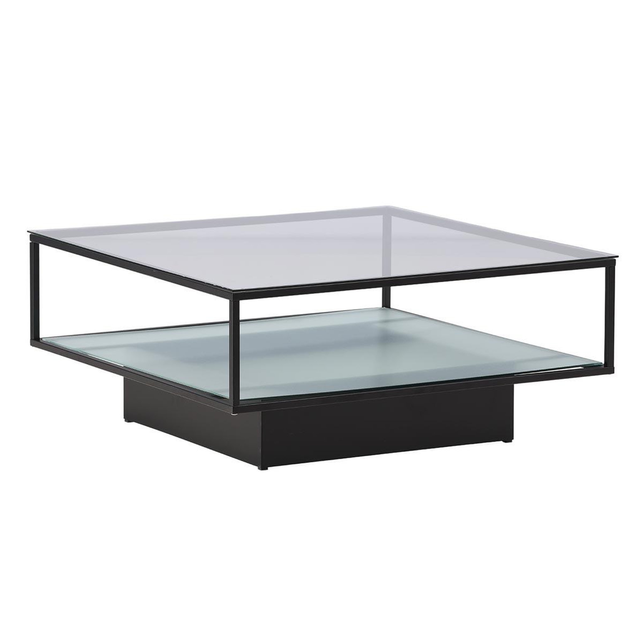Paris Prix Table basse design en verre  maglehem  90cm noir