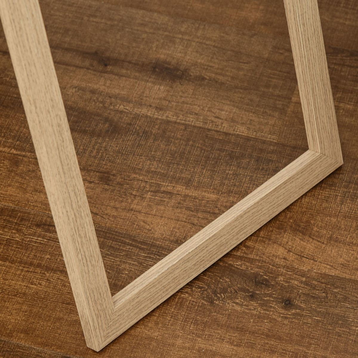 HOMCOM Miroir sur pied rectangulaire dim. 40L x 47l x 147H cm MDF aspect bois de chêne clair