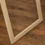 Voir la diapositive 6 : HOMCOM Miroir sur pied rectangulaire dim. 40L x 47l x 147H cm MDF aspect bois de chêne clair
