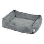 Voir la diapositive 1 : Paris Prix Panier pour Chien & Chat en Velours  Granit  65cm Gris
