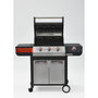 Voir la diapositive 7 : Barbecue gaz 3 brûleurs + 1 latéral inox EMMA