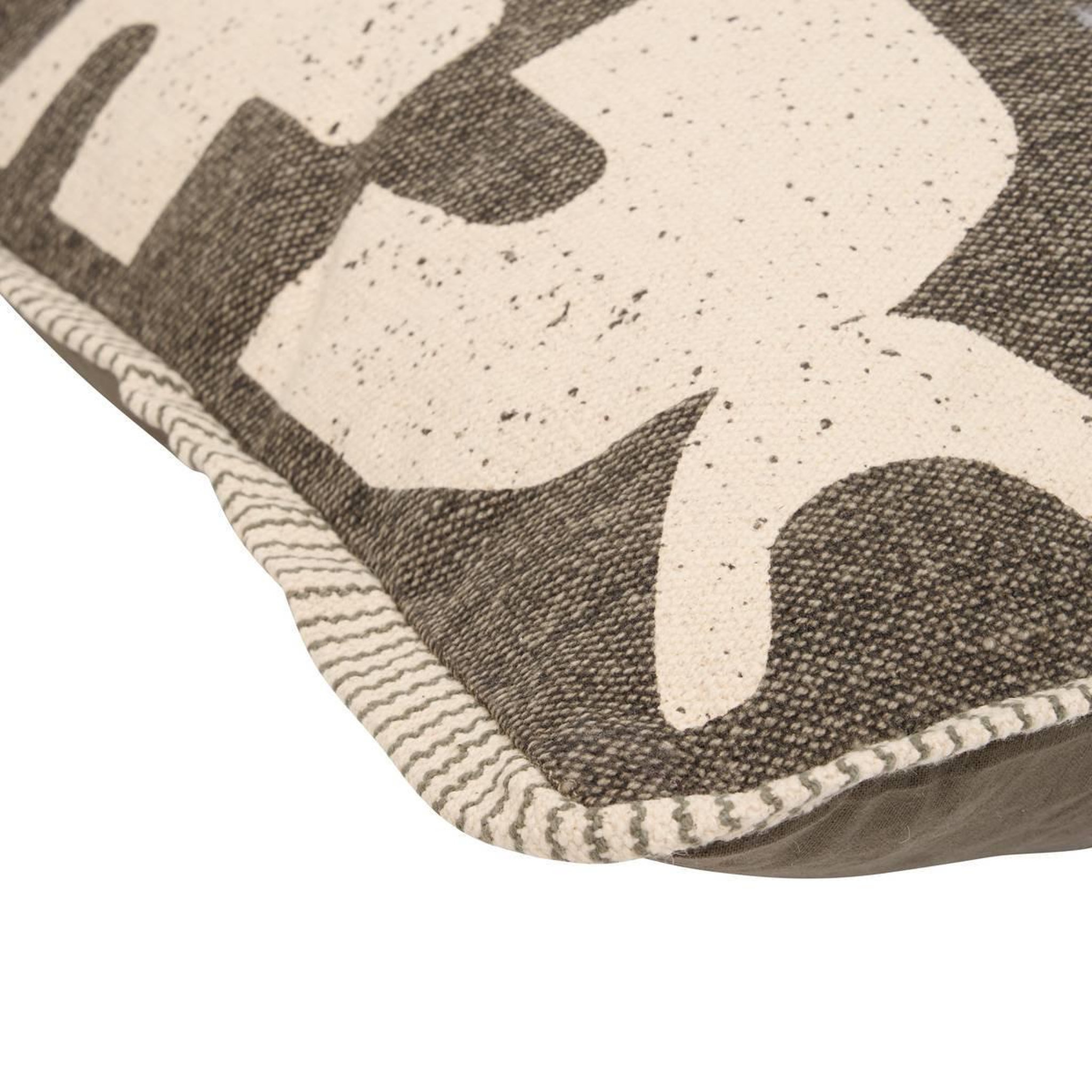 Voir la diapositive 2 : ATMOSPHERA Coussin de sol en coton  nyero  80x80cm kaki