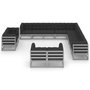 Voir la diapositive 3 : VIDAXL Salon de jardin 13 pcs avec coussins Gris Bois de pin massif