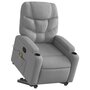 Voir la diapositive 3 : VIDAXL Fauteuil de massage inclinable Gris clair Tissu