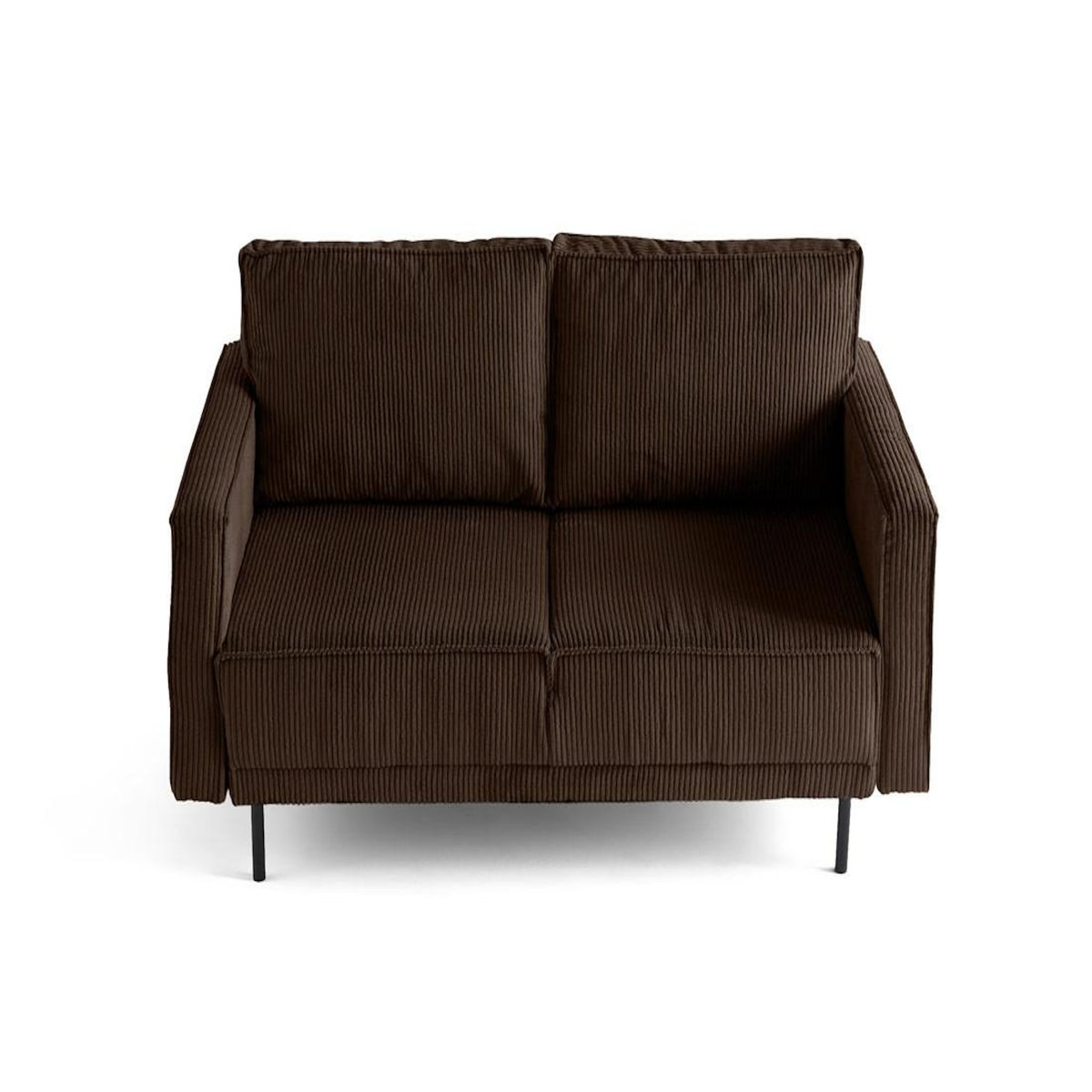 LISA DESIGN Charlie - canapé droit 2 places - en velours côtelé
