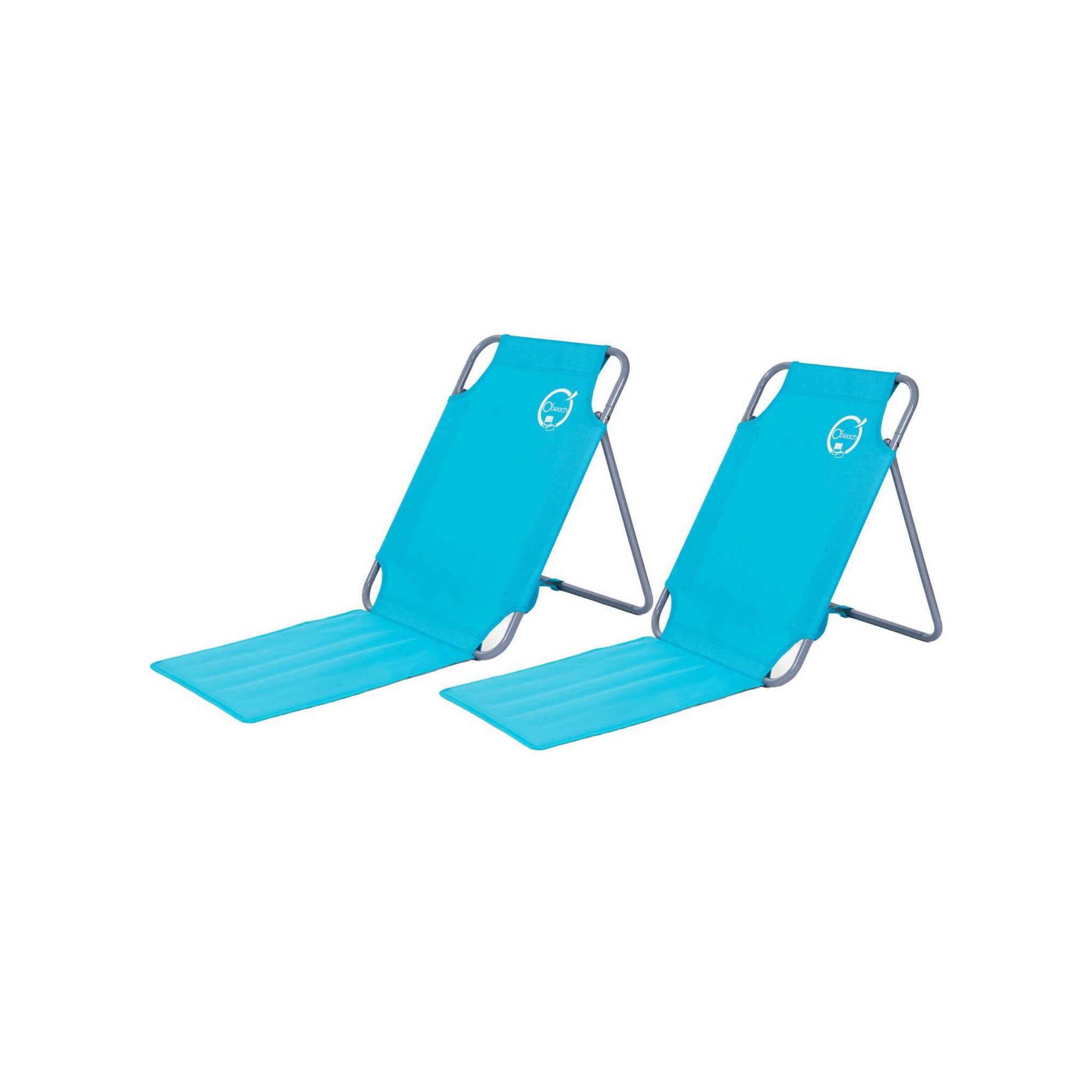 O'Beach Lot de 2 chaises dossiers de plage pliables - o'beach - dimensions : 45 x 163 x 44 cm