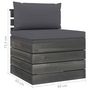 Voir la diapositive 6 : VIDAXL Salon palette de jardin 3 pcs avec coussins Bois de pin massif