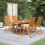 Voir la diapositive 1 : VIDAXL Ensemble a manger de jardin 5 pcs Bois d'acacia massif