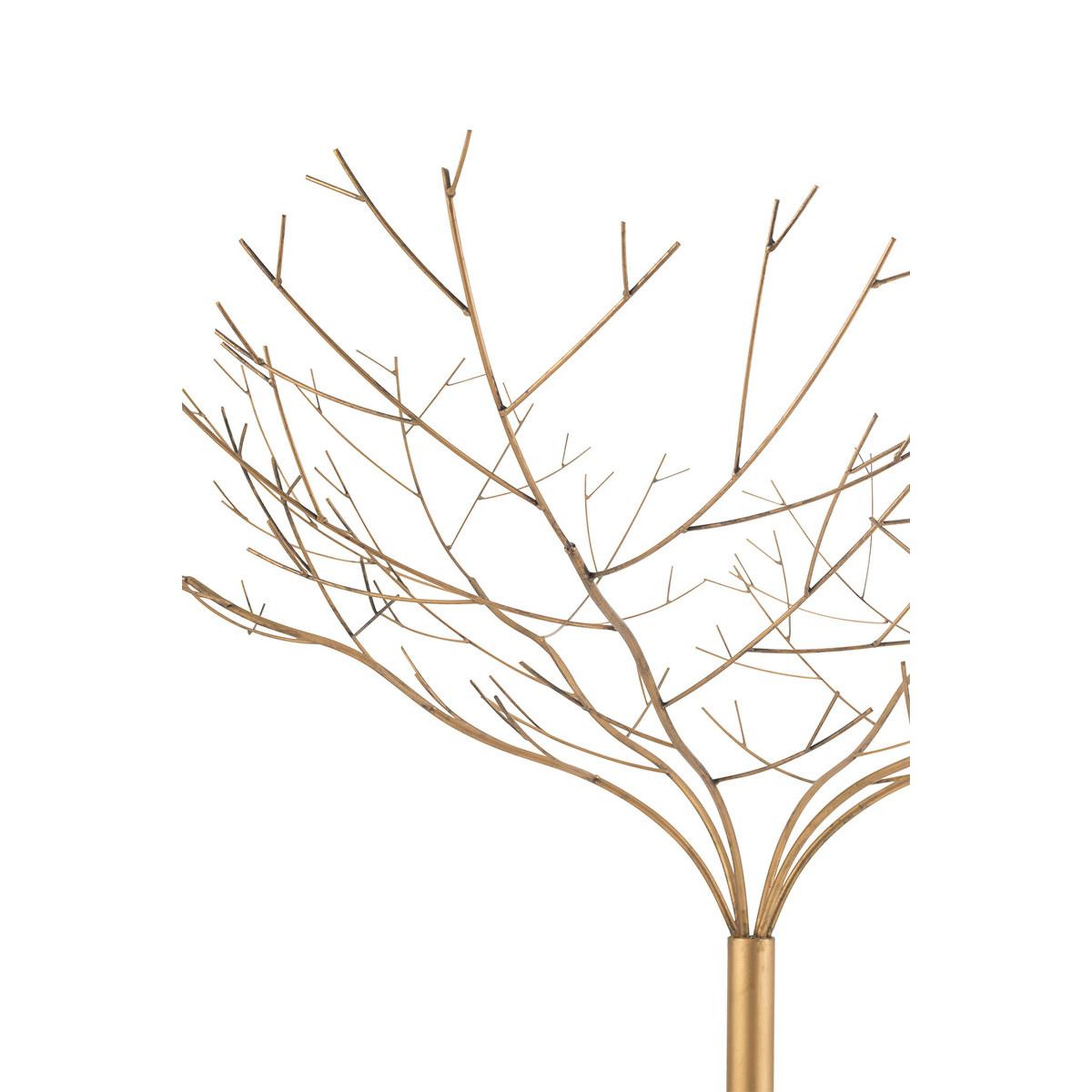 Voir la diapositive 2 : J-LINE Arbre déco en métal  maynard  180cm or