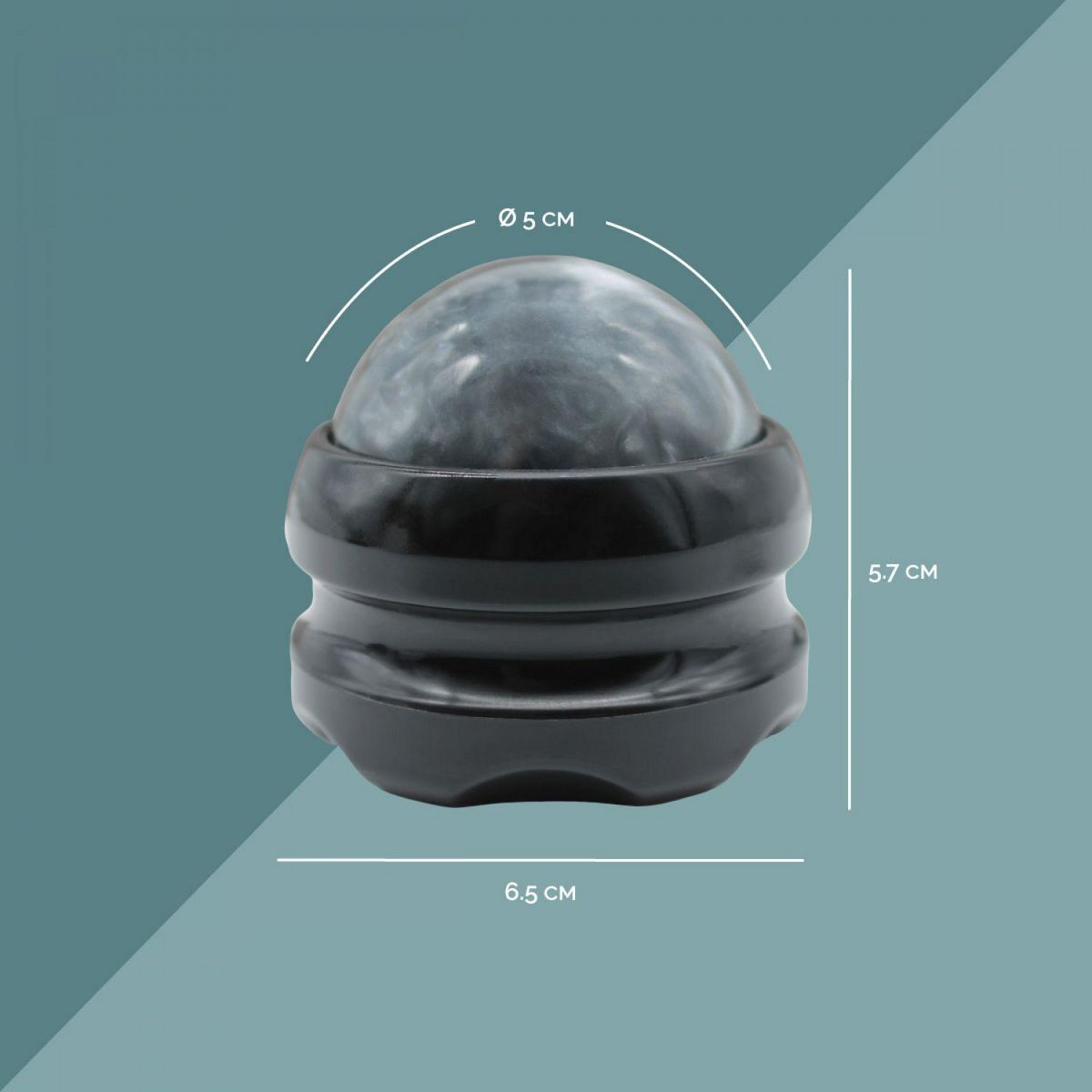 VIVEZEN Boule de massage roll on avec rotation à 360°