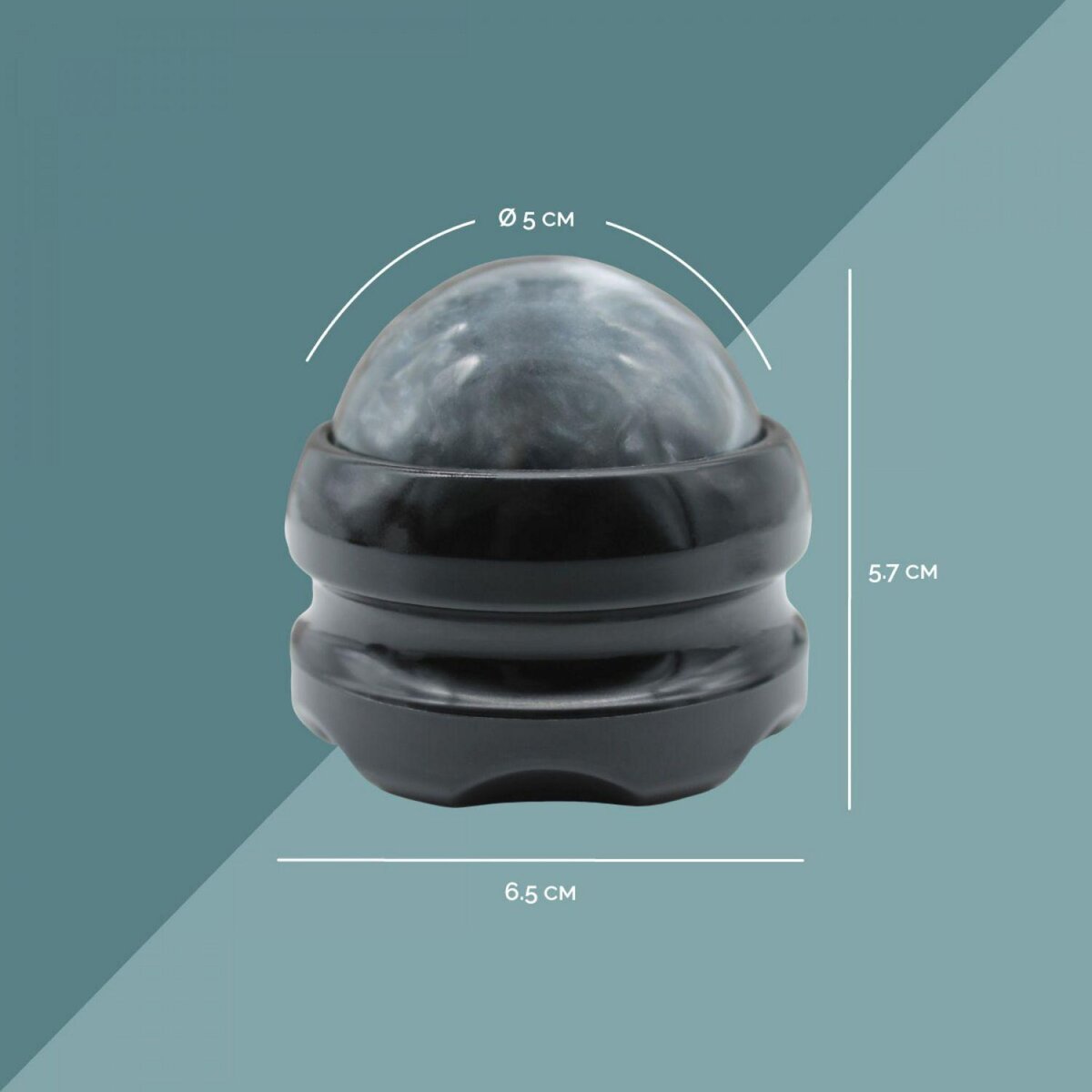 VIVEZEN Boule de massage roll on avec rotation à 360°