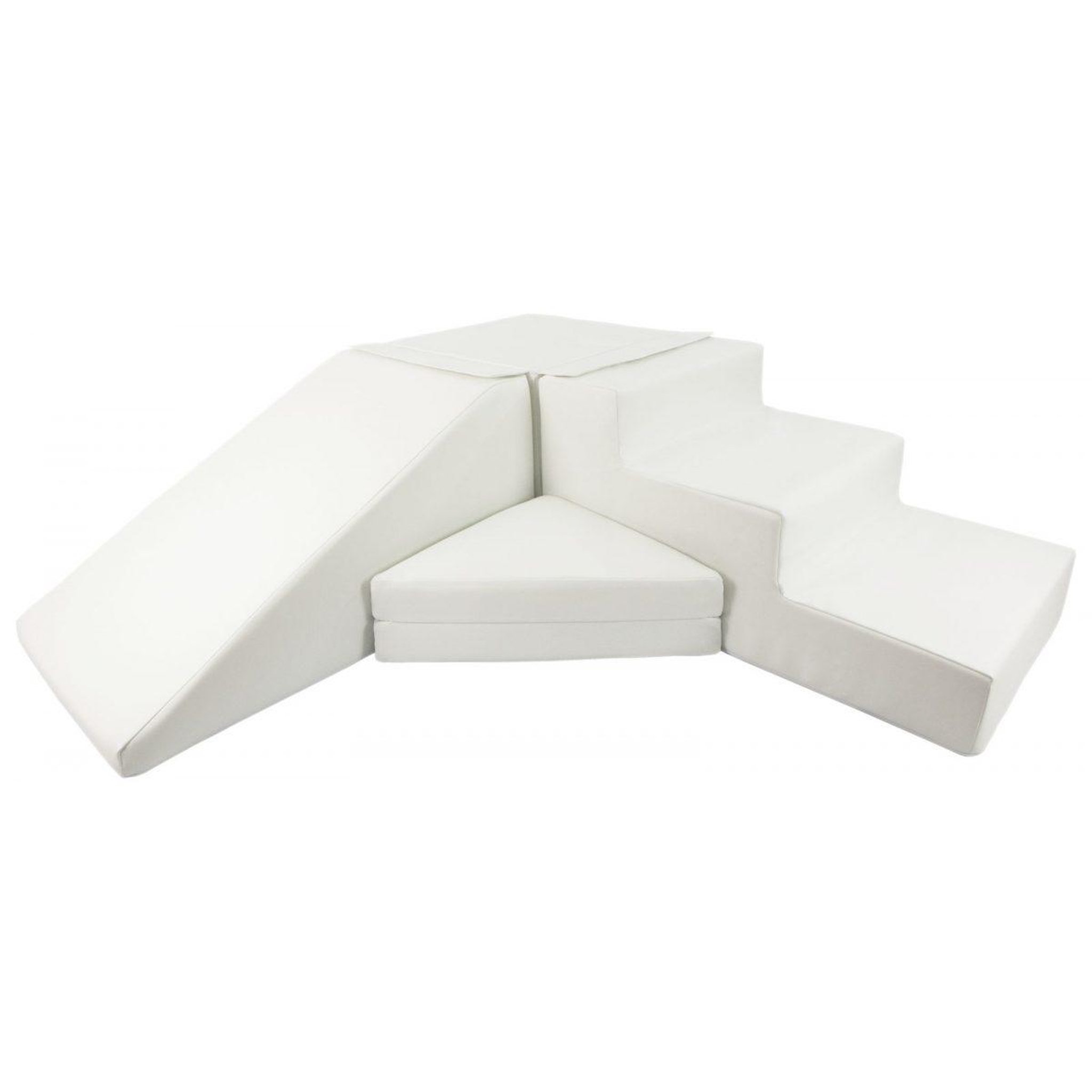 VELINDA Set de 4 blocs en mousse pour le jeu blanc