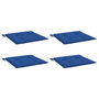 Voir la diapositive 3 : VIDAXL Coussins de chaise de jardin lot de 4 bleu royal 40x40x3 cm