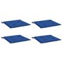 Voir la diapositive 3 : VIDAXL Coussins de chaise de jardin lot de 4 bleu royal 40x40x3 cm
