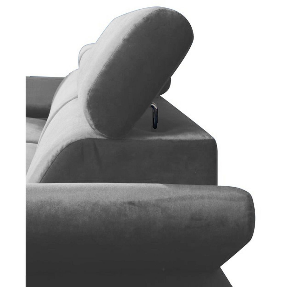 Canapé d'angle droit fixe convertible 5 places avec coffre de rangement AURELIE