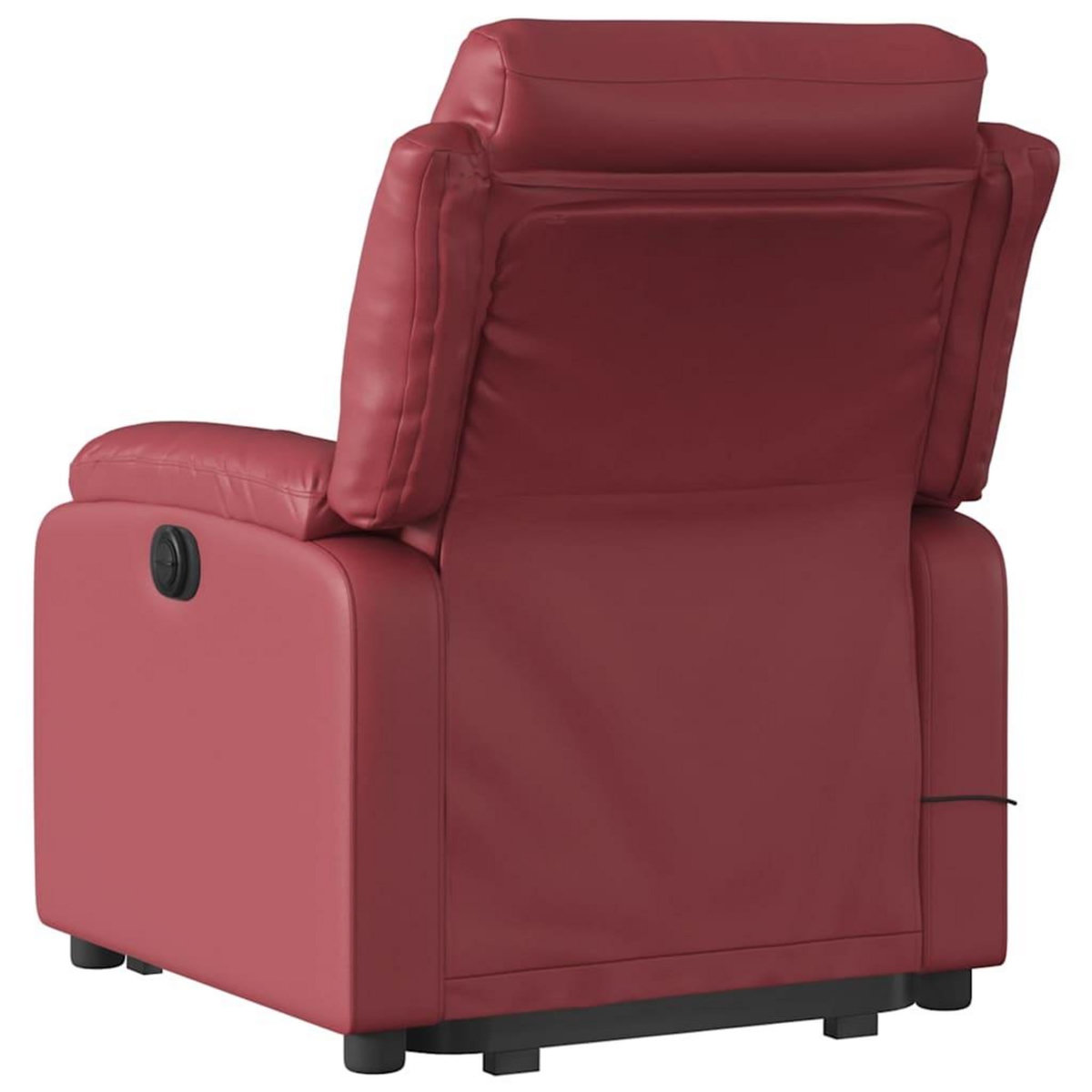 VIDAXL Fauteuil inclinable de massage Rouge bordeaux Similicuir