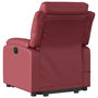 Voir la diapositive 5 : VIDAXL Fauteuil inclinable de massage Rouge bordeaux Similicuir