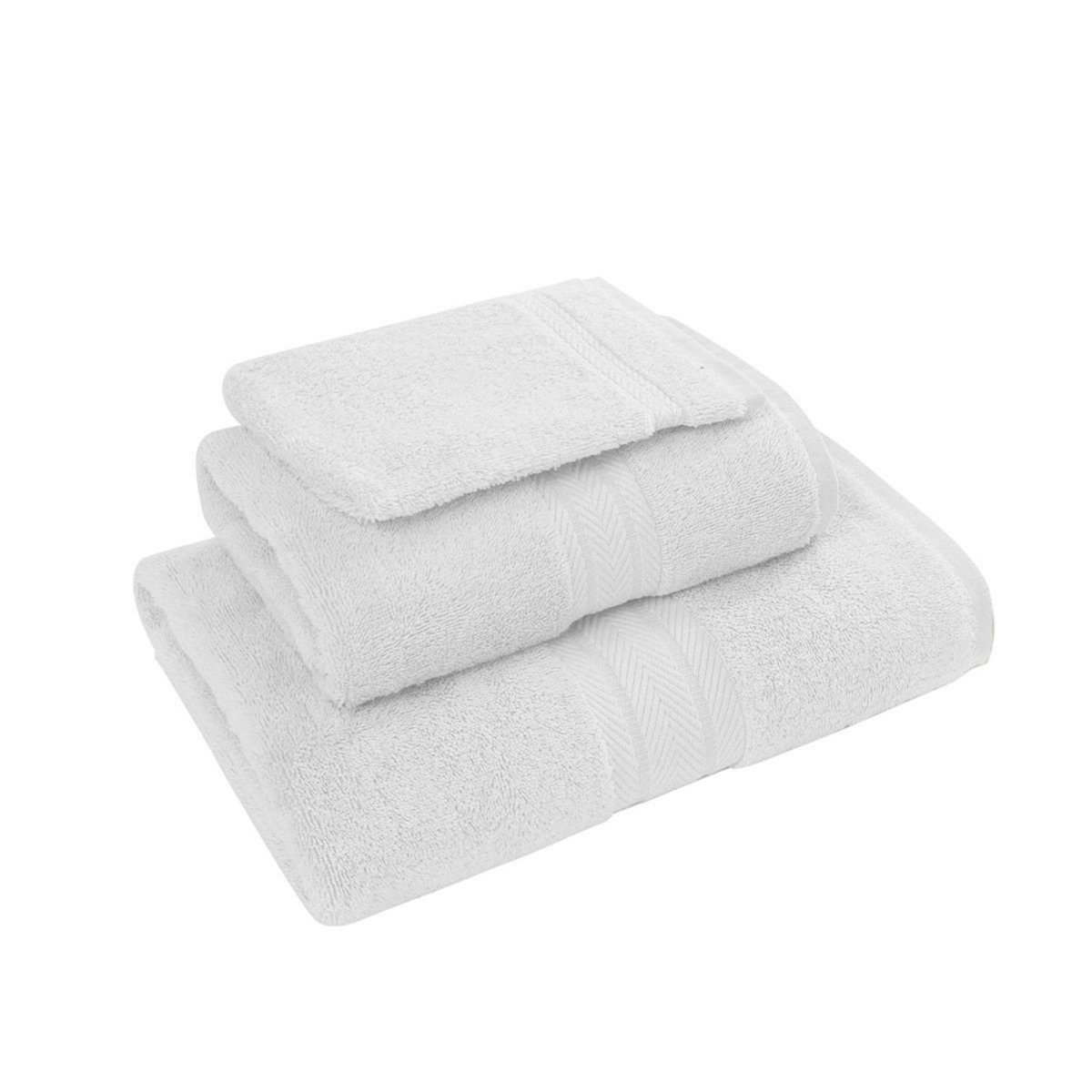 Sensei Maison Ensemble de bain 3 pièces (1 drap de bain + 1 serviette de toilette + 1 gant) LUXURY