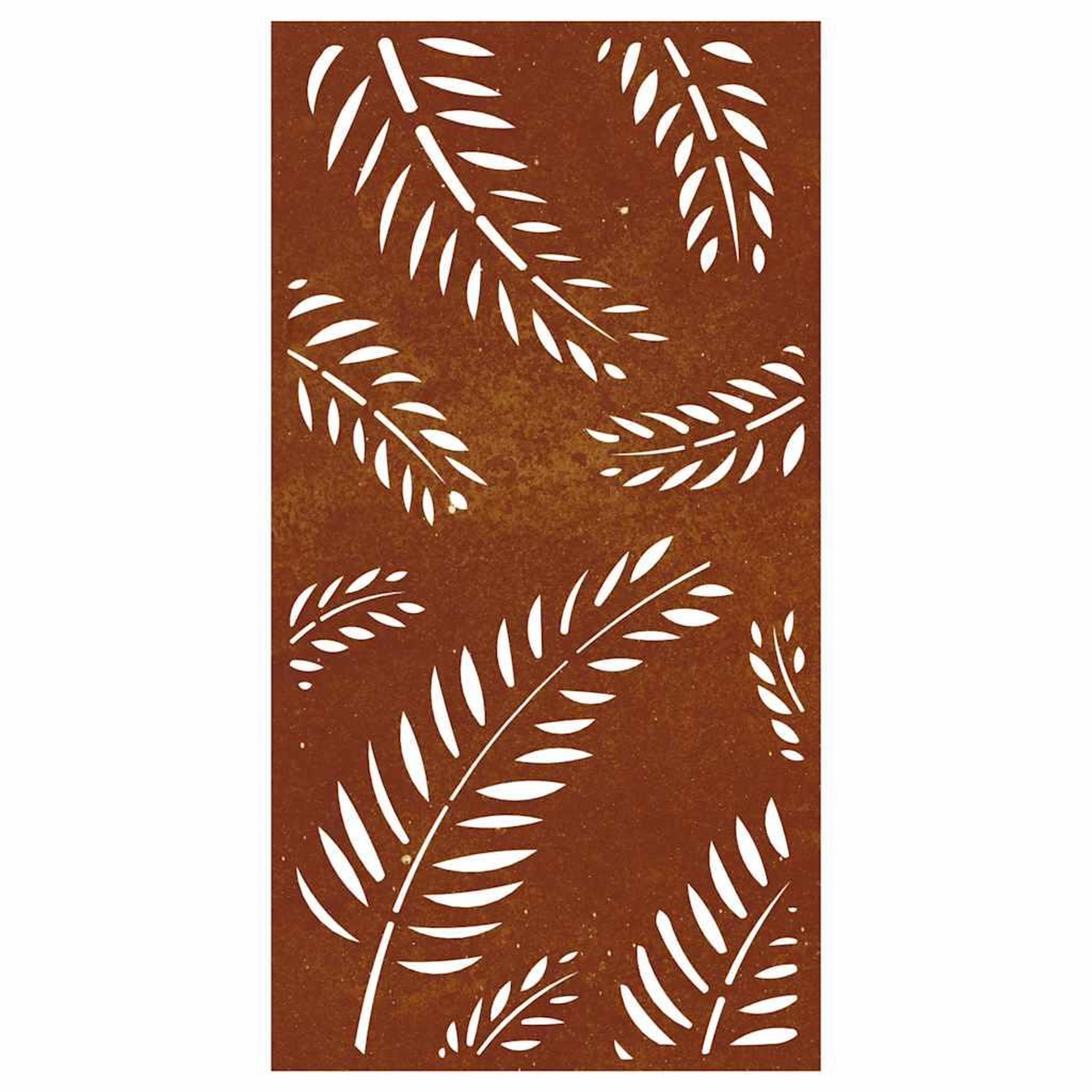 Voir la diapositive 4 : VIDAXL Decoration murale jardin 105x55 cm acier corten design feuille