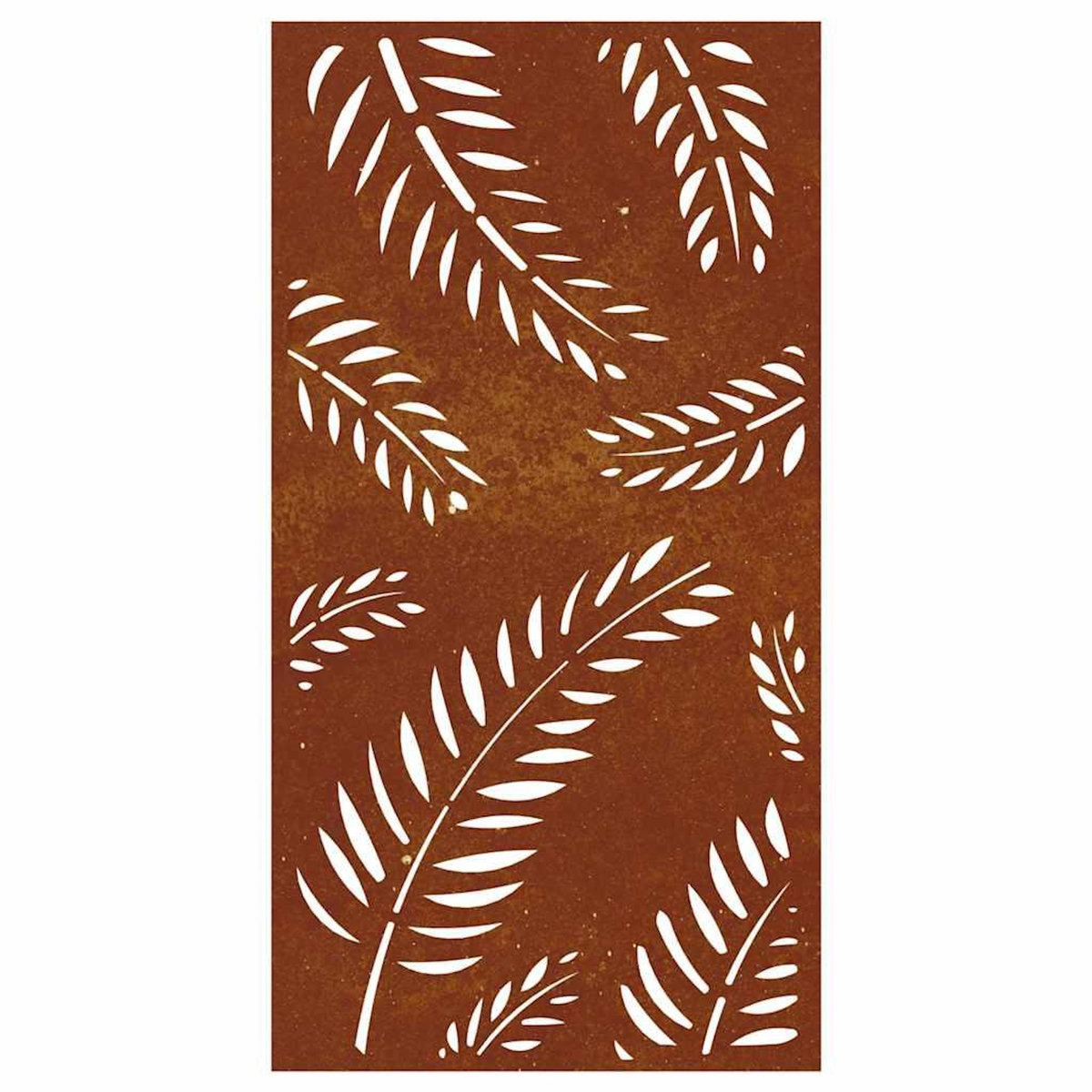 VIDAXL Decoration murale jardin 105x55 cm acier corten design feuille