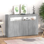 Voir la diapositive 5 : VIDAXL Buffet avec lumieres LED sonoma gris 115,5x30x75 cm
