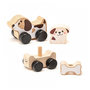 Voir la diapositive 3 : CUBIKA Clever Puppies chien en bois