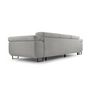 Voir la diapositive 4 : BEST MOBILIER Pablo - canapé 3 places - convertible avec têtières réglables - en velours côtelé