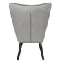 Voir la diapositive 4 : Paris Prix Fauteuil en Velours Côtelé  Giulia  96cm Gris