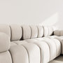 Voir la diapositive 4 : LISA DESIGN Ruby - canapé modulable d'angle droit 4 places en velours texturé