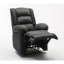 Voir la diapositive 3 : Habitat et Jardin Fauteuil relax  Buckingham  - 85 x 93 x 100 cm - Noir / Gris foncé