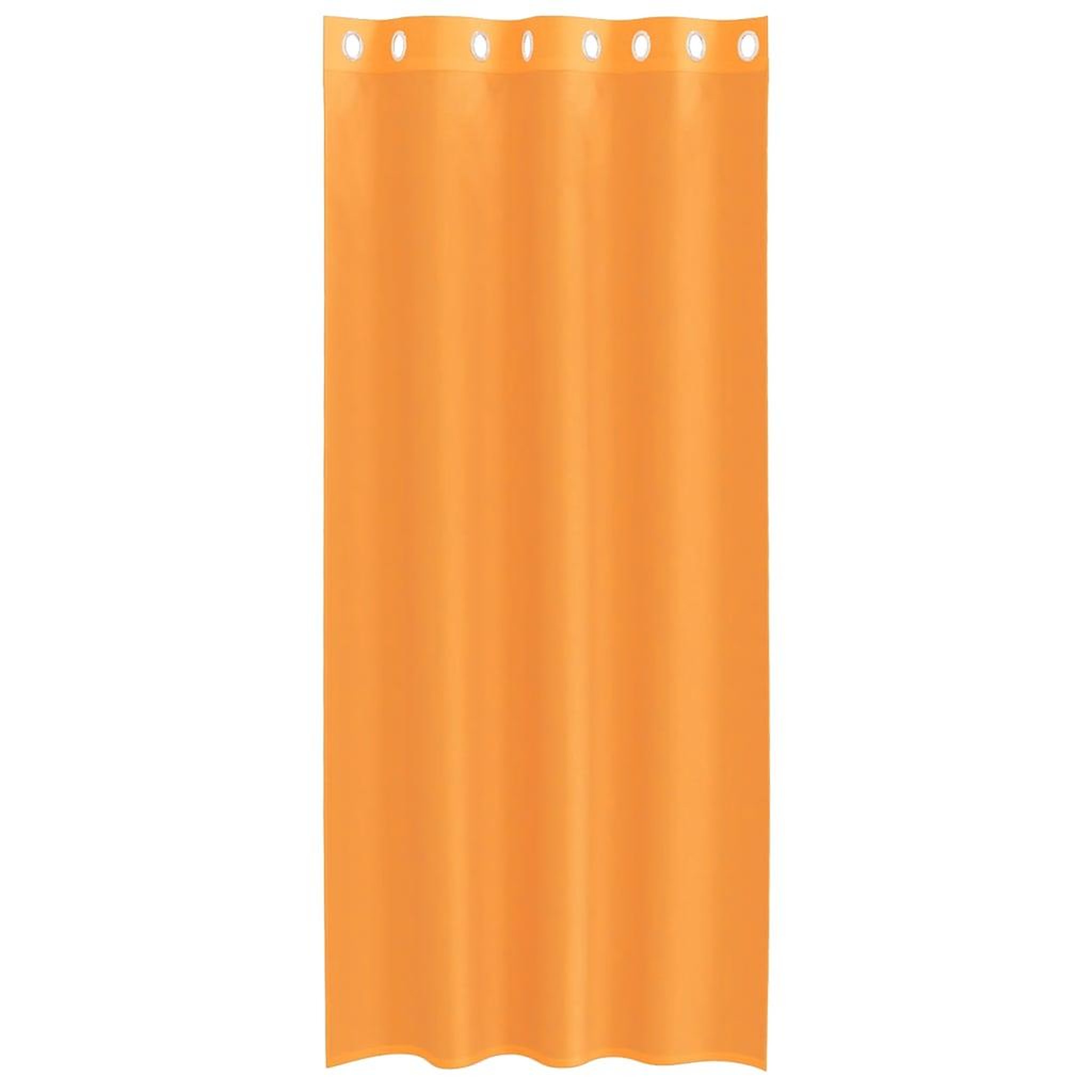 Voir la diapositive 4 : VIDAXL Rideaux en voile avec œillets 2 pcs orange 140x245 cm