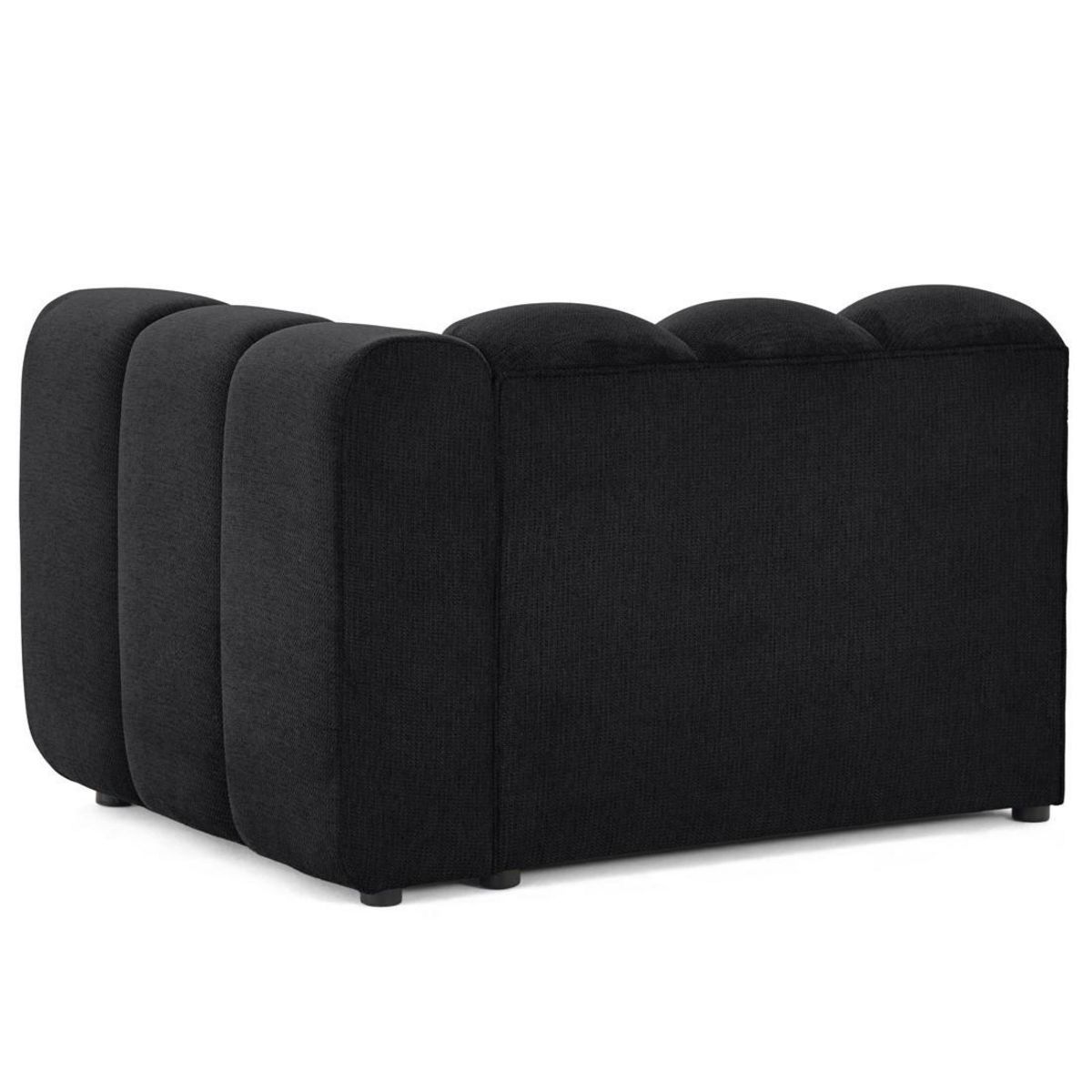 LISA DESIGN Debbie - module d'assise droit en tissu texturé