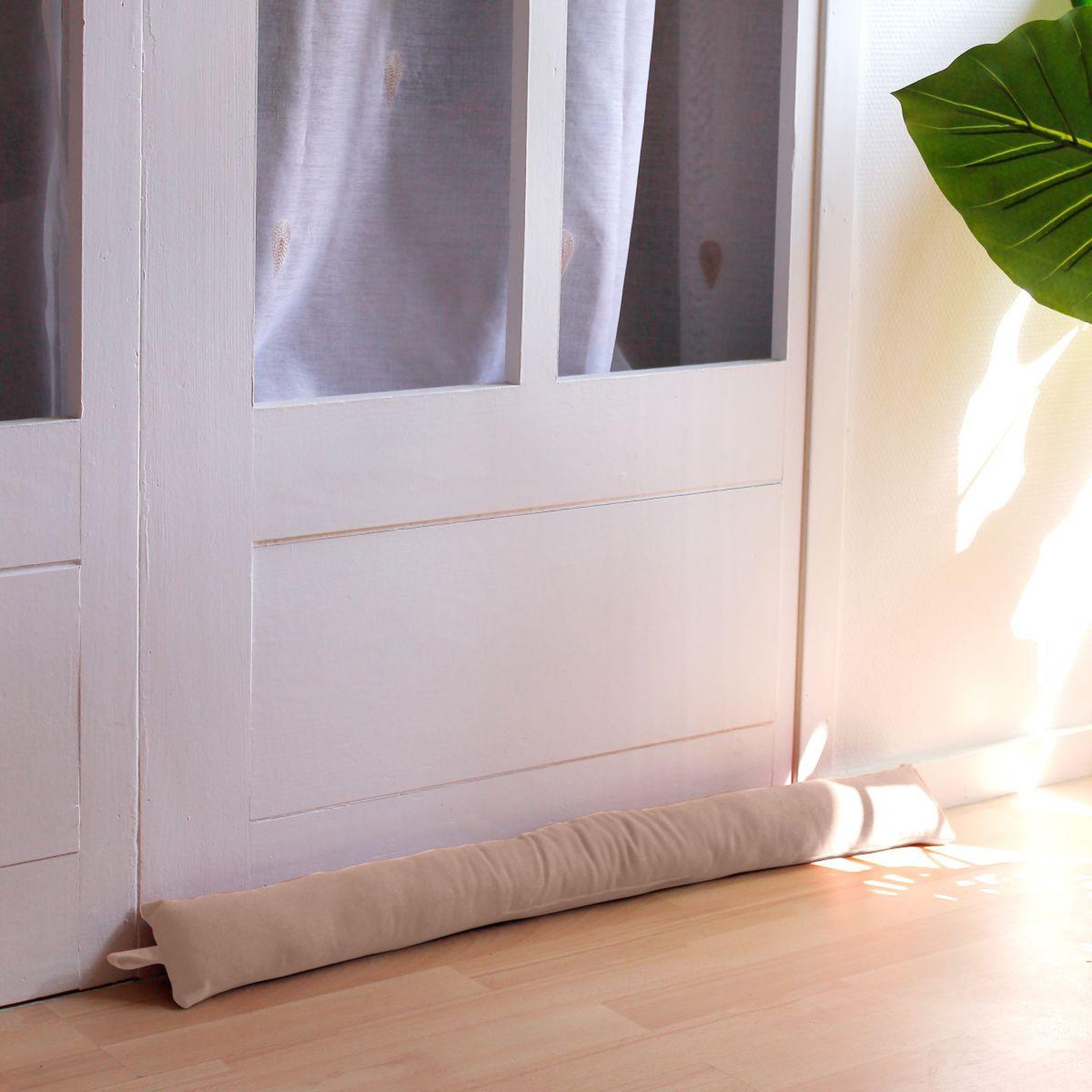 Voir la diapositive 3 : ENJOY HOME Boudin bas de porte en coton  dune  80cm sable