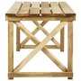 Voir la diapositive 3 : VIDAXL Table de jardin 200x79x75 cm Bois de pin impregne