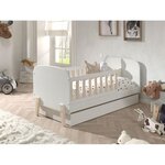Paris Prix Pack - Lit Enfant & Tiroir de Lit  Kiddy  70x140cm Blanc