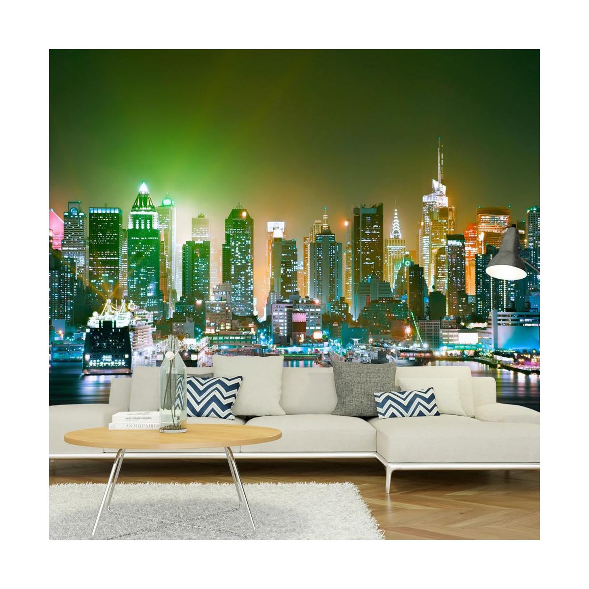 Paris Prix Papier peint  ny : enlightened harbour. Coloris disponibles : Multicolore