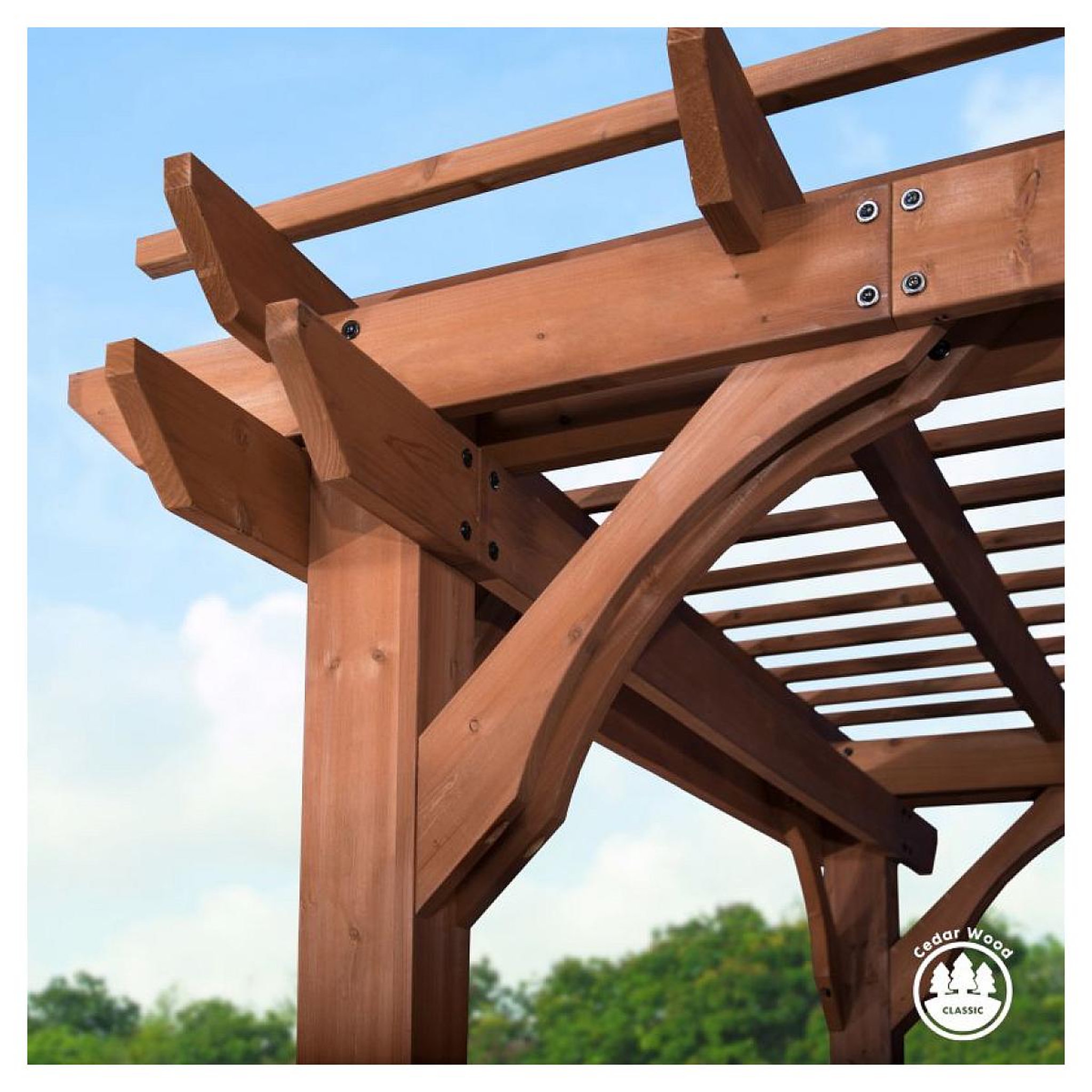 Voir la diapositive 4 : Backyard Discovery Pergola en bois 305 x 426 cm