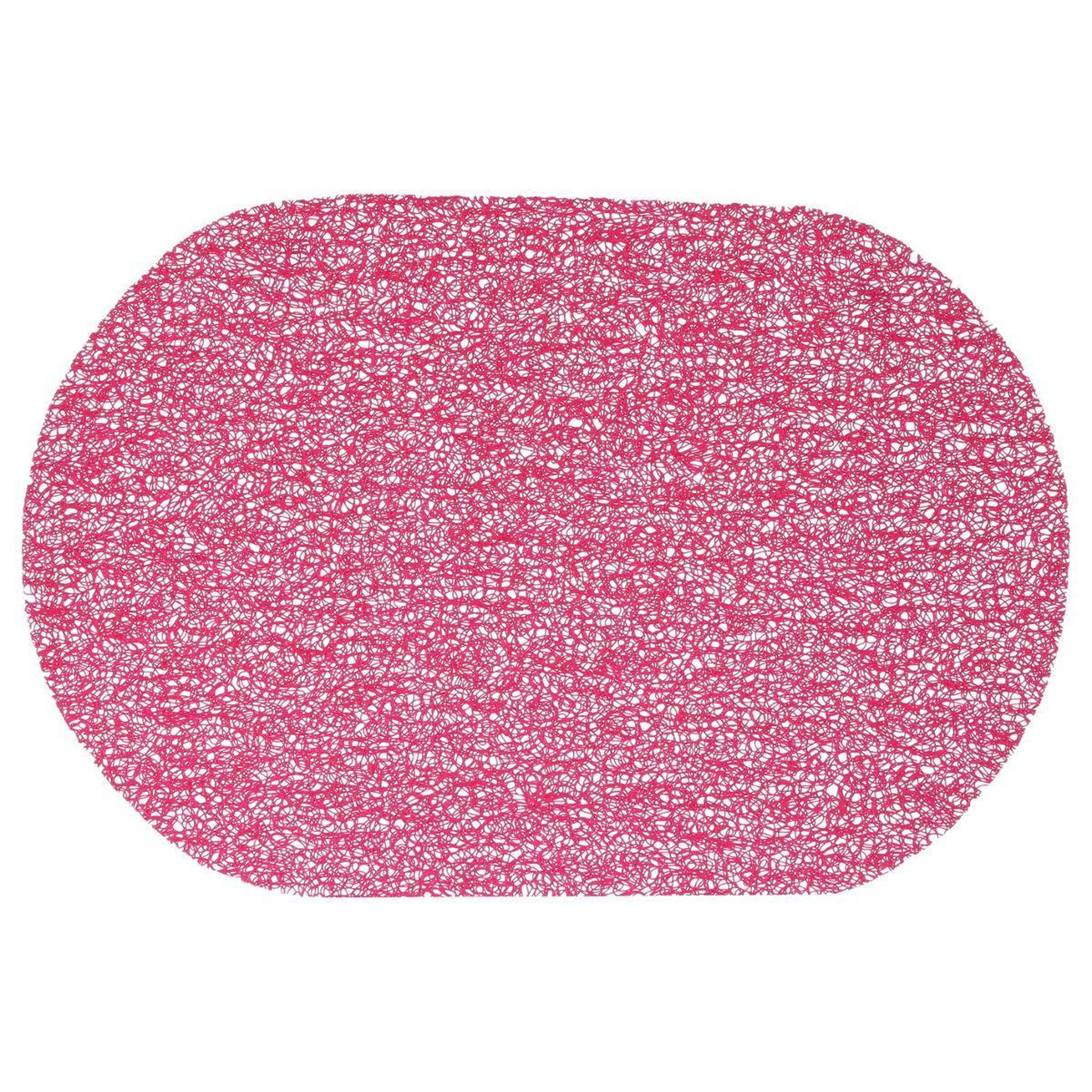 Voir la diapositive 1 : SECRET DE GOURMET Set de Table Ovale  Spaghetti  29x44cm Framboise