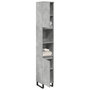 Voir la diapositive 1 : VIDAXL Armoire de salle de bain gris beton 30x30x190 cm