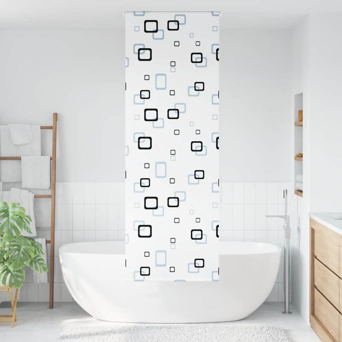 VIDAXL Store enrouleur de douche 80x240 cm largeur du tissu 76 cm
