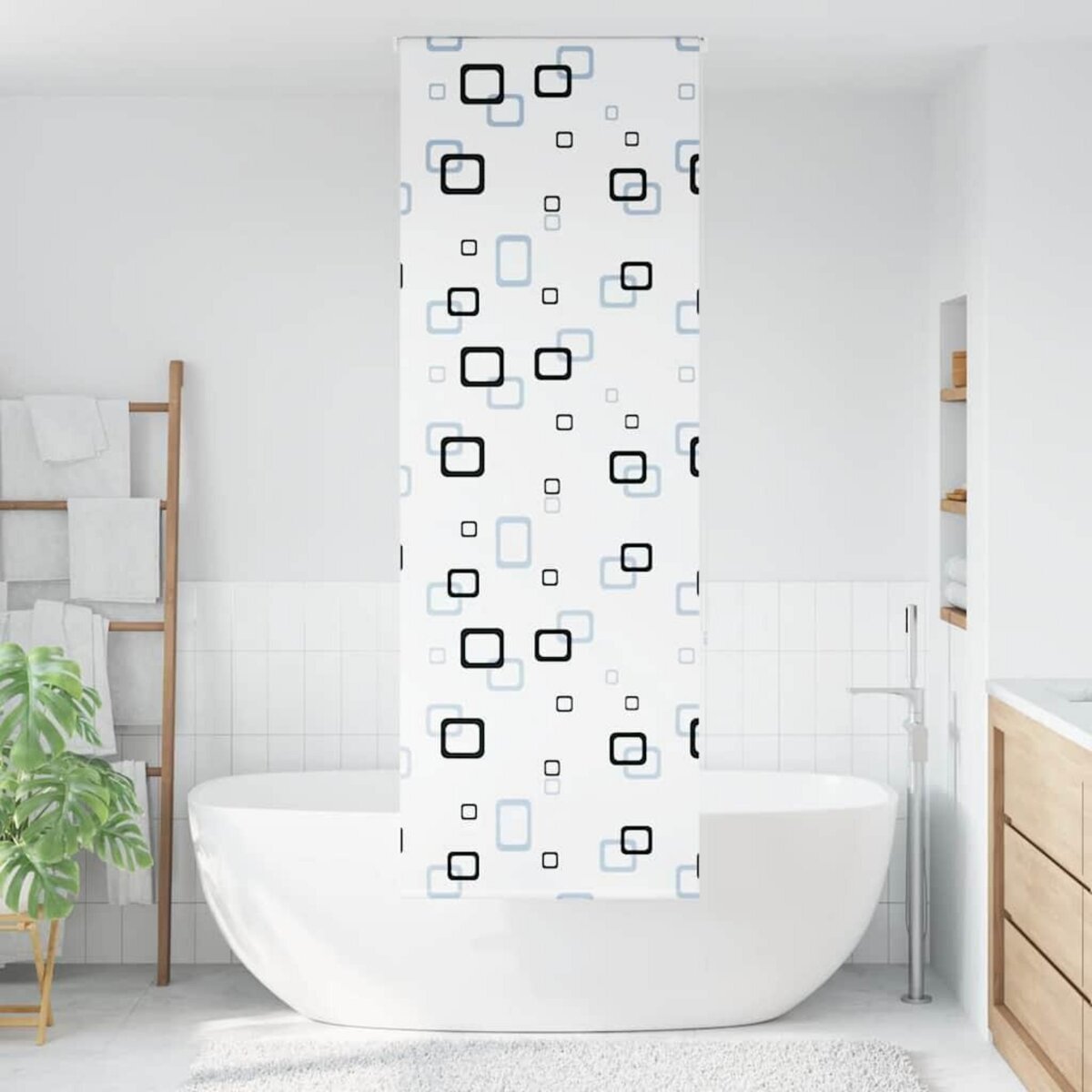 VIDAXL Store enrouleur de douche 80x240 cm largeur du tissu 76 cm