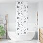 Voir la diapositive 2 : VIDAXL Store enrouleur de douche 80x240 cm largeur du tissu 76 cm