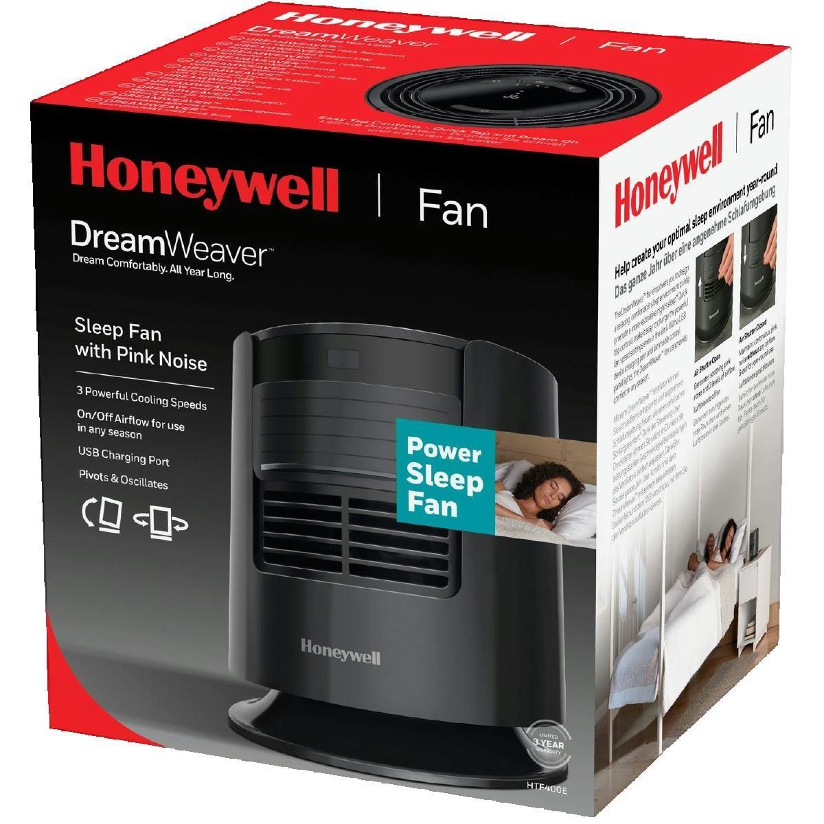 Honeywell Ventilateur de table Honeywell DreamWeaver HTF400E4