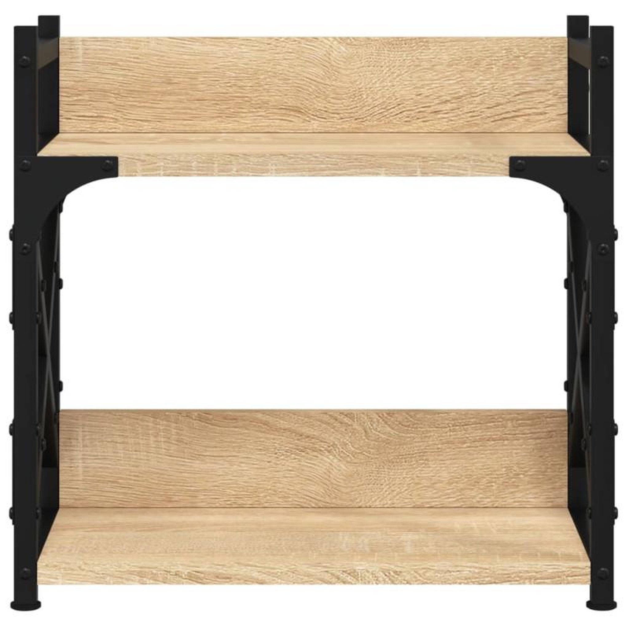 Voir la diapositive 4 : VIDAXL Support d imprimante à 2 niveaux chêne sonoma 40x20x40 cm