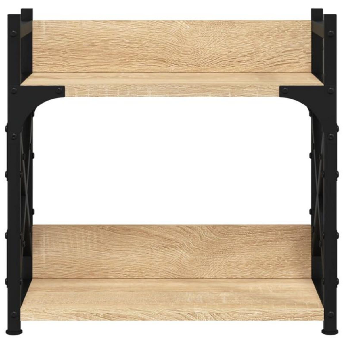 VIDAXL Support d imprimante à 2 niveaux chêne sonoma 40x20x40 cm