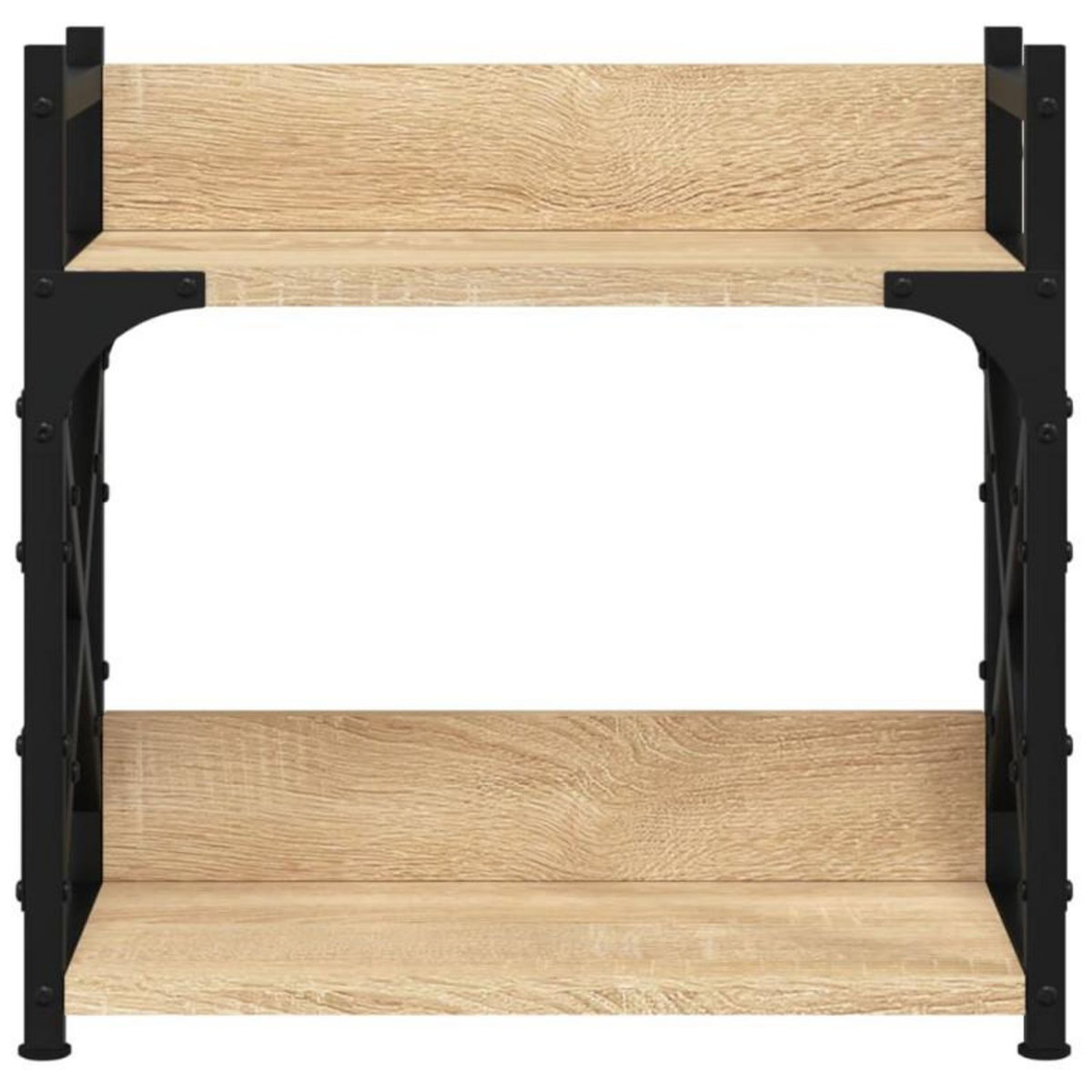 VIDAXL Support d imprimante à 2 niveaux chêne sonoma 40x20x40 cm